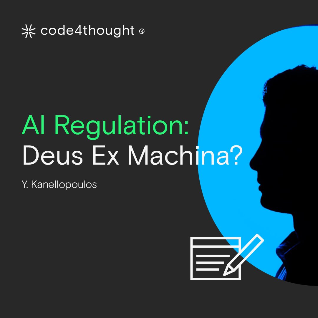 #AIregulation in Europe: what are the main issues addressed and how, by the #EUAIAct & UK’s AI Policy? Read our latest blogpost, 'AI Regulation: Deus Ex Machina.' Are we witnessing a modern-day divine intervention in AI development and deployment?  bit.ly/3xPsZAn