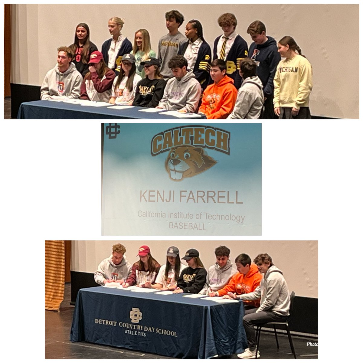 Congrats to Kenji Farrell as he makes it official!! He will be continuing his academic and baseball career at @caltechbaseball! Great person who put a lot of work both in the classroom and on the field. @DCDSAthletics @CDSportsAcademy