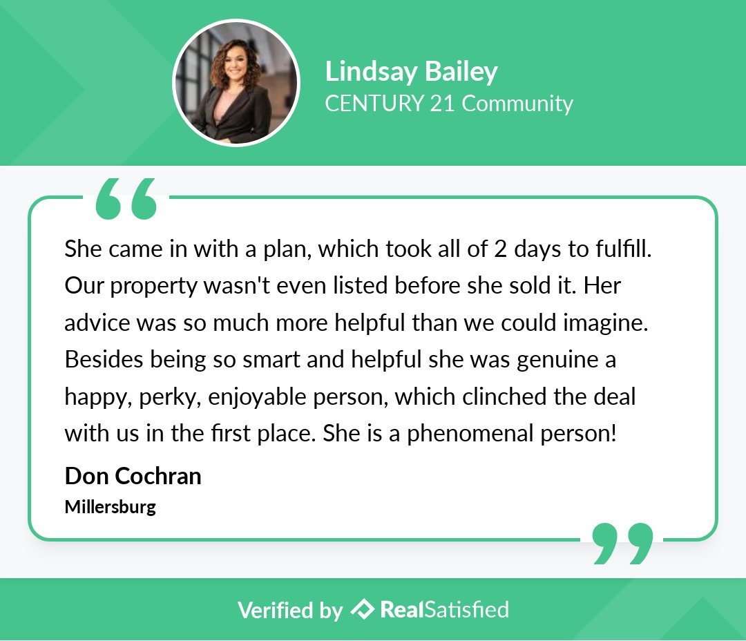 lindsbay's tweet photo. This recommendation illustrates one of the reasons why I love my job!! https://t.co/OHSQosupha via @realsatisfied https://t.co/eTCgPDLbGK
