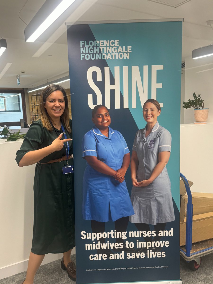 Exciting office delivery this week... new banners (!) and this one features a couple of our fabulous #FNFStudents #FNFEarlyCareers 🤩 @CyzelG @STNnatasha @UoWnurses @FNightingaleF @FNFEarlyCareers