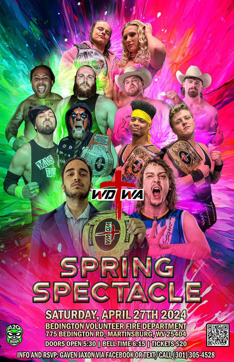 This Saturday in Martinsburg, WV, @WDWA_Wrestling hosts Spring Spectacle dmvprowrestling.com/p/saturday-wdw…