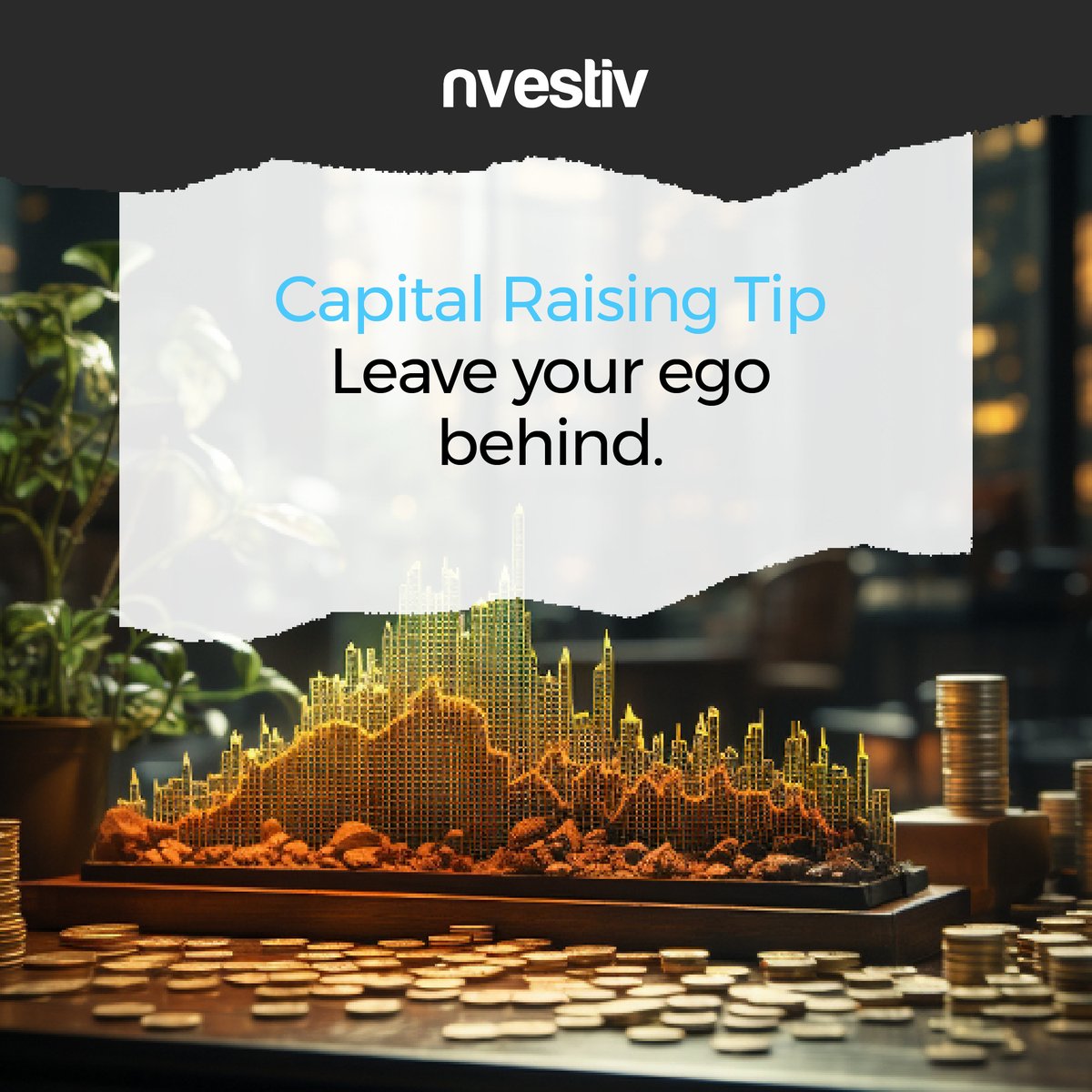 Your ego can be a stumbling block on the road to securing investments. We advise leaving it behind.  Humility opens doors, fosters collaboration, and builds trust with investors. Focus on your vision - not your ego.
#capitalraising #investmenttips  #nvestiv #everybodyknowsnvestiv