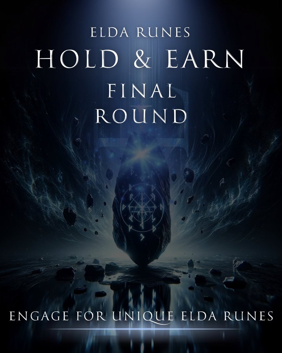 ⚔️ Final Round of Hold & Earn with New ELDA Runes ⚔️ Hold ELDA Runes & Earn $ELDA Tokens As you know, the ELDA Runes NFT collection was recently re-launched. Now, it's time for a new Hold and Earn Event! Until June 1st, you can earn $ELDA Tokens by holding your Elda Runes #NFTs…