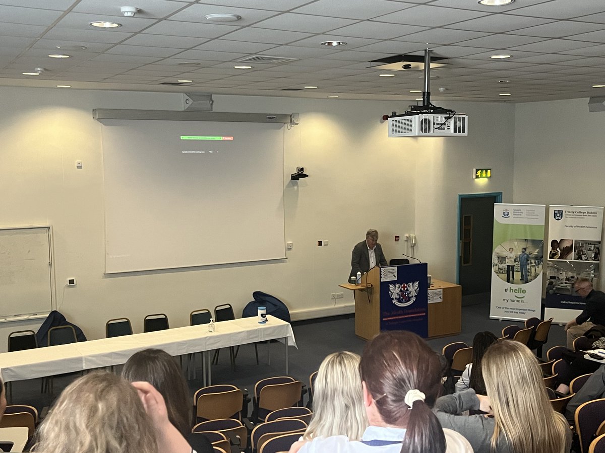 Prof Séamas Donnelly @tcddublin Medicine welcomes delegates to @TUH_Tallaght from @DONPSI and @PsychSocIreland Excellent research coming from @tcddublin on blood-brain barrier disruption of Long COVID associate with cognitive impairment