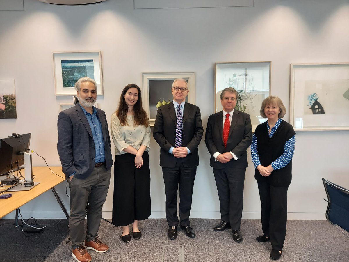 Our Director and Deputy Director had a very good meeting today with @PresHughBrady and VP Maggie Dallman at @imperialcollege. We’re very grateful for the College’s support and are looking forward to new Cara Fellows arriving there soon and to developing our cooperation further!