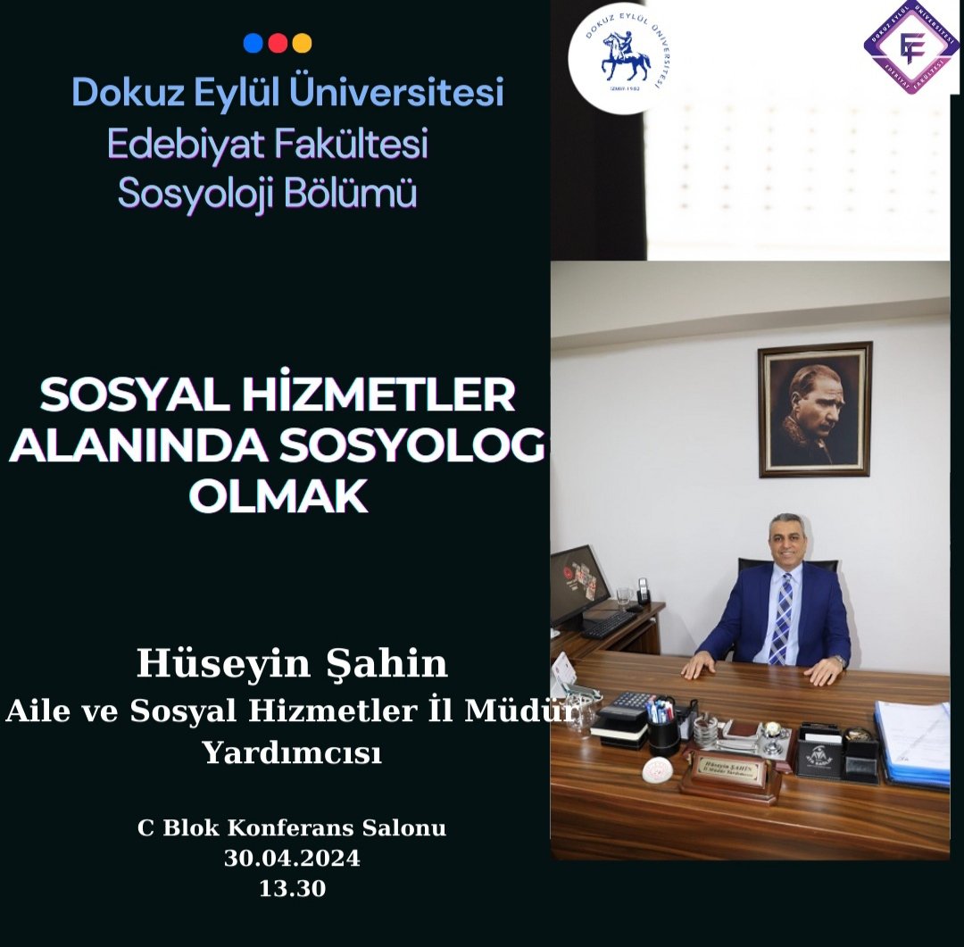 Dokuz Eylül Üniversitesi Sosyoloji Bölümü (@deu_sosyoloji) on Twitter photo 