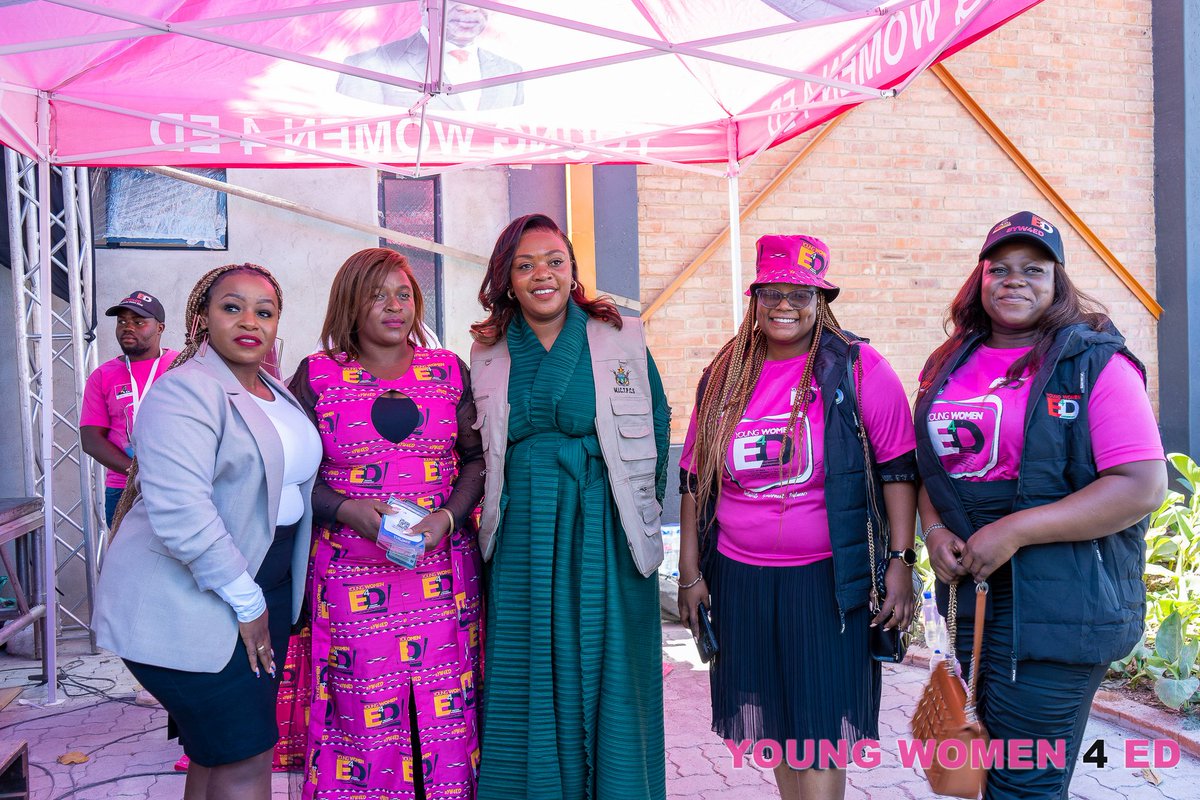 The YW4ED exhibition at the ZITF continues to attract a huge number of visitors with many young women keen to join our fledging organisation. Earlier today the National Chair of YW4ED Dr. T. A. Mavetera who is also the Minister of ICTPCS visited the YW4ED exhibition. 
#AllYW4ED