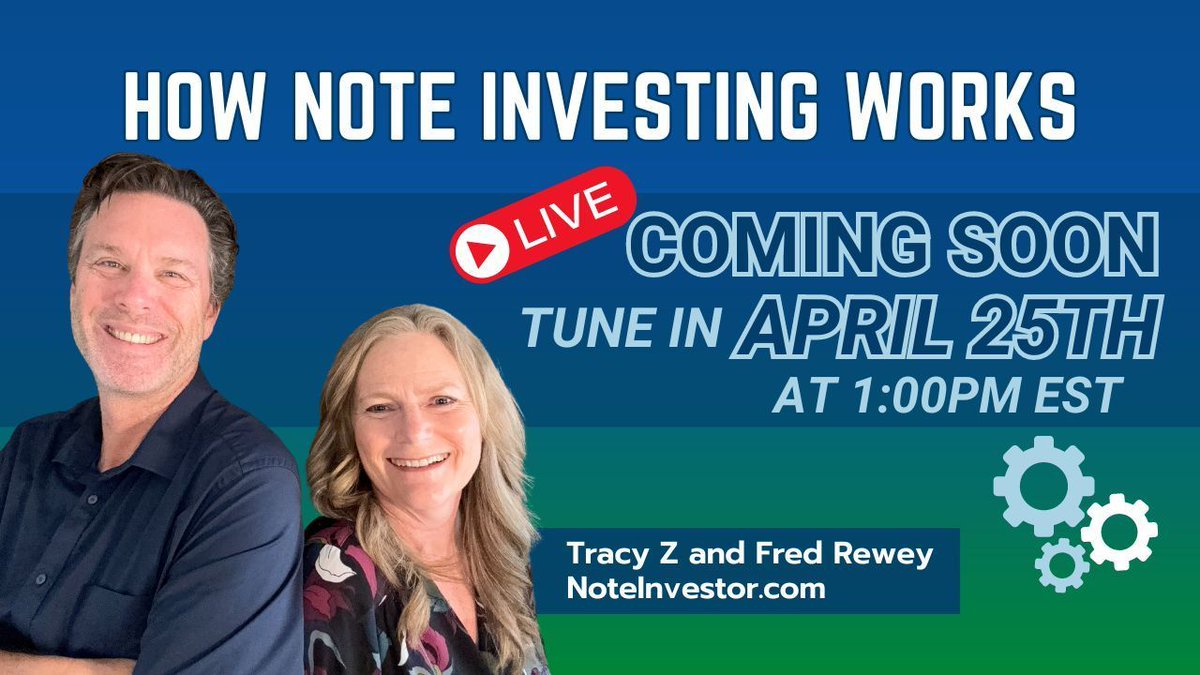 Join us LIVE today at 1:00pm EST for Episode #2 of the 2024 Lunch & Learn Series. Sign-up to join us at noteinvestor.com/learn2024/. See you online! 

#RENotes #NoteBuyers #WealthBuilding #NoteInvestor