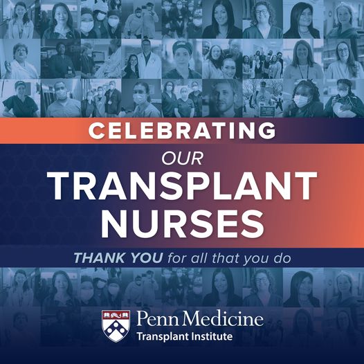 During Transplant Nurses Week, we extend a special thank you to the incredible Penn Transplant Institute nurses. Their skill, dedication, and compassion are invaluable to every stage of the transplant process. Thank you for all that you do!