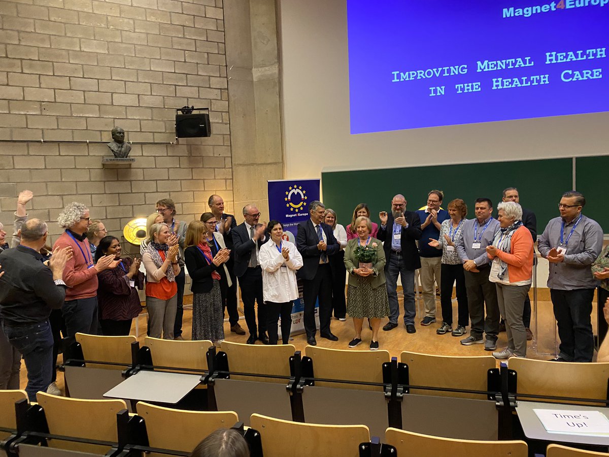 … and the @Magnet4Europe Celebration Conference comes to an end. Standing ovation for @LindaAiken_Penn @Penn_CHOPR for leading the @Magnet4Europe consortium and collaboration along with Prof Walter Sermeus @KU_Leuven #Magnet4Europe24