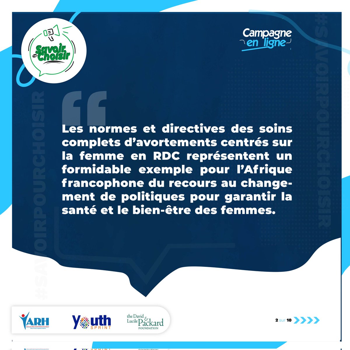 #SavoirPourChoisir: Les pratiques et normes restrictives freines encore la mise en application effective du #ProtocoledeMaputo pour garantir aux femmes le droit à l'avortement sécurisé. Assurons-nous que chaque femme connaisse ses droits. 

#AvortementSécurisé
#DroitsReproductifs