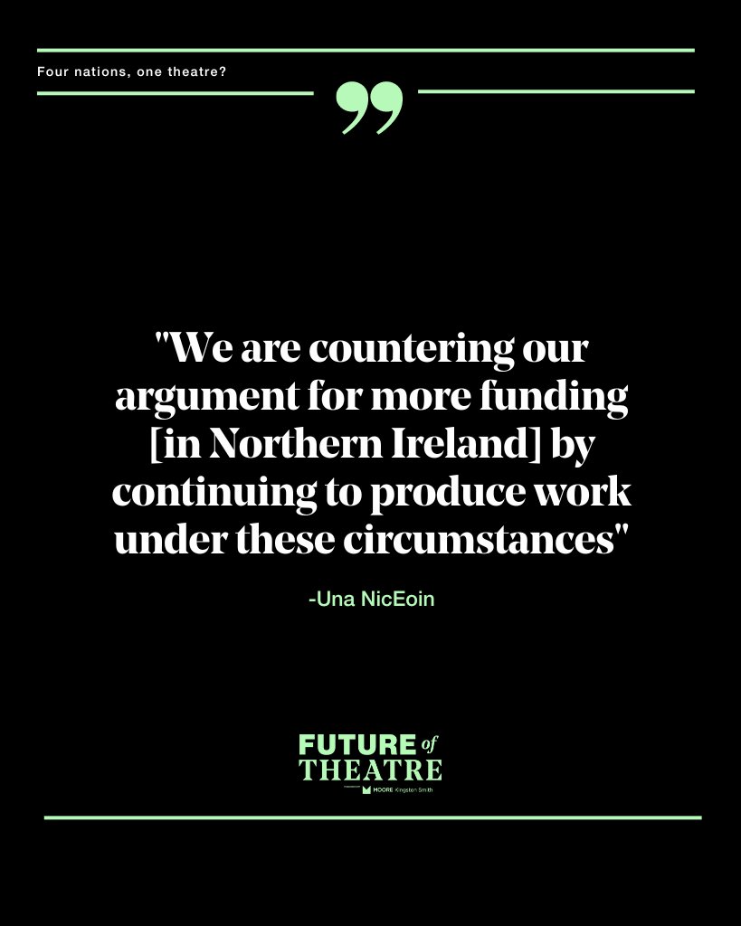 'The budget for culture in the whole of Northern Ireland is less than £10 million' #FutureOfTheatre