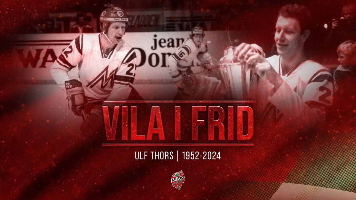 Ulf Thors har, vid 71 års ålder, gått bort efter en tids sjukdom. 'Thorsan' representerade MoDo Hockey under drygt två decennier, som spelare och ledare, och var inte minst med och bärgade vårt första SM-guld 1979. Våra tankar är hos familjen och de närmaste. Vila i frid. ❤️🕯️