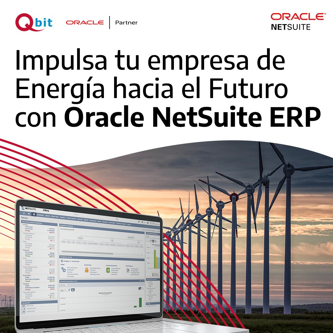 Oracle NetSuite ERP en la nube está diseñada para ayudar a las empresas de energía renovable a optimizar sus procesos y tomar decisiones para impulsar su crecimiento y éxito.

qbitla.com/contacto/

#OracleNetSuite #EnergíaRenovable #Sostenibilidad #Innovación #qbitla