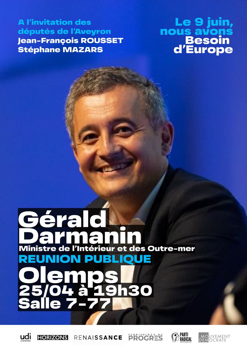 Le déplacement de Gerald Darmanin ce soir à Olemps a suscité le communiqué ci-dessous : la Macronie n'a pas à utiliser les moyens de l'état à des fins électorales !