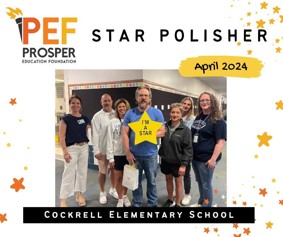 Mr. Leavitt, you have been extraordinary in so many ways and have continually shown that you are an inspiration to your students at Cockrell Elementary. Congratulations as our April Star Polisher! 🌟 #amazingteachers #starpolisher #cockrellchampions