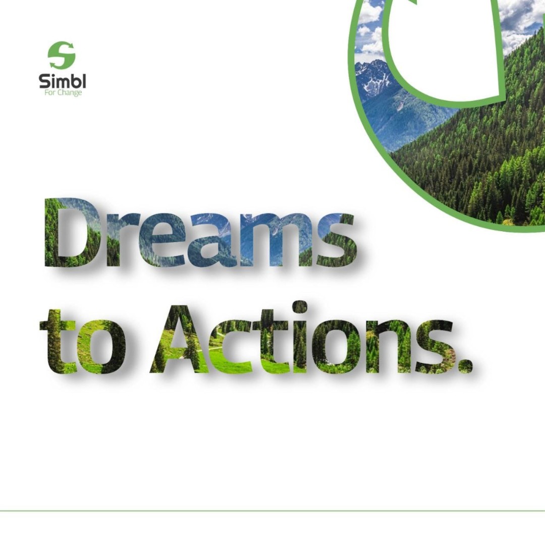 Join us at Simbl to turn dreams into action! Each of us has the power to make a difference on our planet. Start with small steps, like recycling more and reducing waste. Earn SimBux points for scanning and recycling with us. What's your dream for a better Earth?
