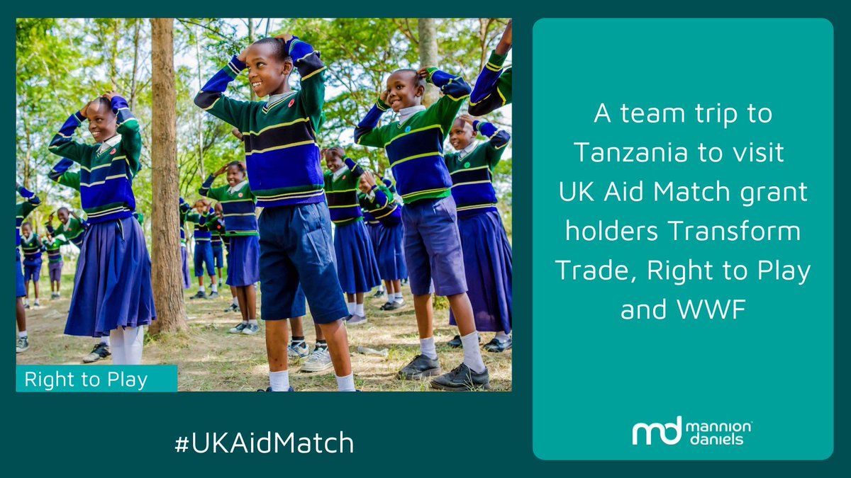 Last year our team members visited 3 #UKAidMatch grant holders in #Tanzania to see how their projects were progressing. 🇹🇿 Thank you @transformtrade_, @RightToPlay_UK and @wwf_uk for the warm welcomes! ➡️Read about the trip and impact so far: ukaidmatch.org/news/projects-…