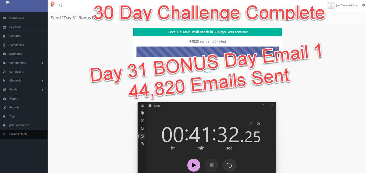 Joe_VPMLtd's tweet photo. The 30 Day Challenge from Zero to 1 Million Leads is now complete.

Today is Day 31 which is a Bonus day! 

We processed a total of 77,690 leads.

Our Grand Total now is a whopping 1,194,048 leads! 💥💥

#NoLimitEmails #EmailMarketing #EmailMarketingTips #LeadGeneration #LeadGen https://t.co/3HrtTsVoOx