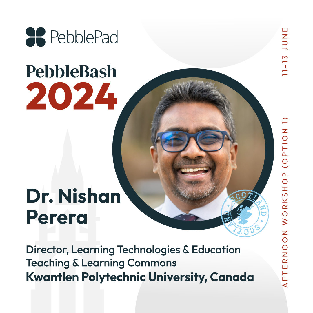 📚 #PebbleBash2024 Pre-Conference Workshops ✨ 1️⃣ Afternoon session option 1: Positive planning: Using appreciative inquiry to support eportfolio advancement. Lead by Dr. Leeann Waddington and Dr. Nishan Perera from @KwantlenU 🇨🇦 🔗 hubs.ly/Q02tMr0Q0