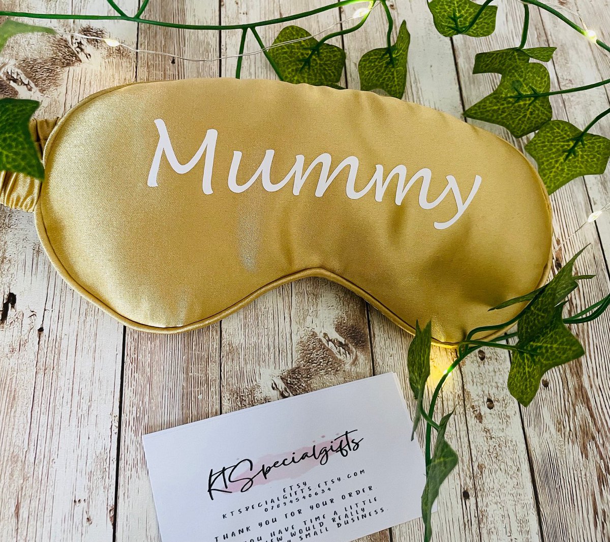 Lovely personalised padded luxury sleep mask. 
Perfect for any occasion - add to a hamper, birthday gift, get well soon.

ktspecialgifts.etsy.com/listing/166458… 

#sleepmask #travelmask #eyemask #etsy #giftforher #giftforhim #personalised #paddedsleepmask #giftideas