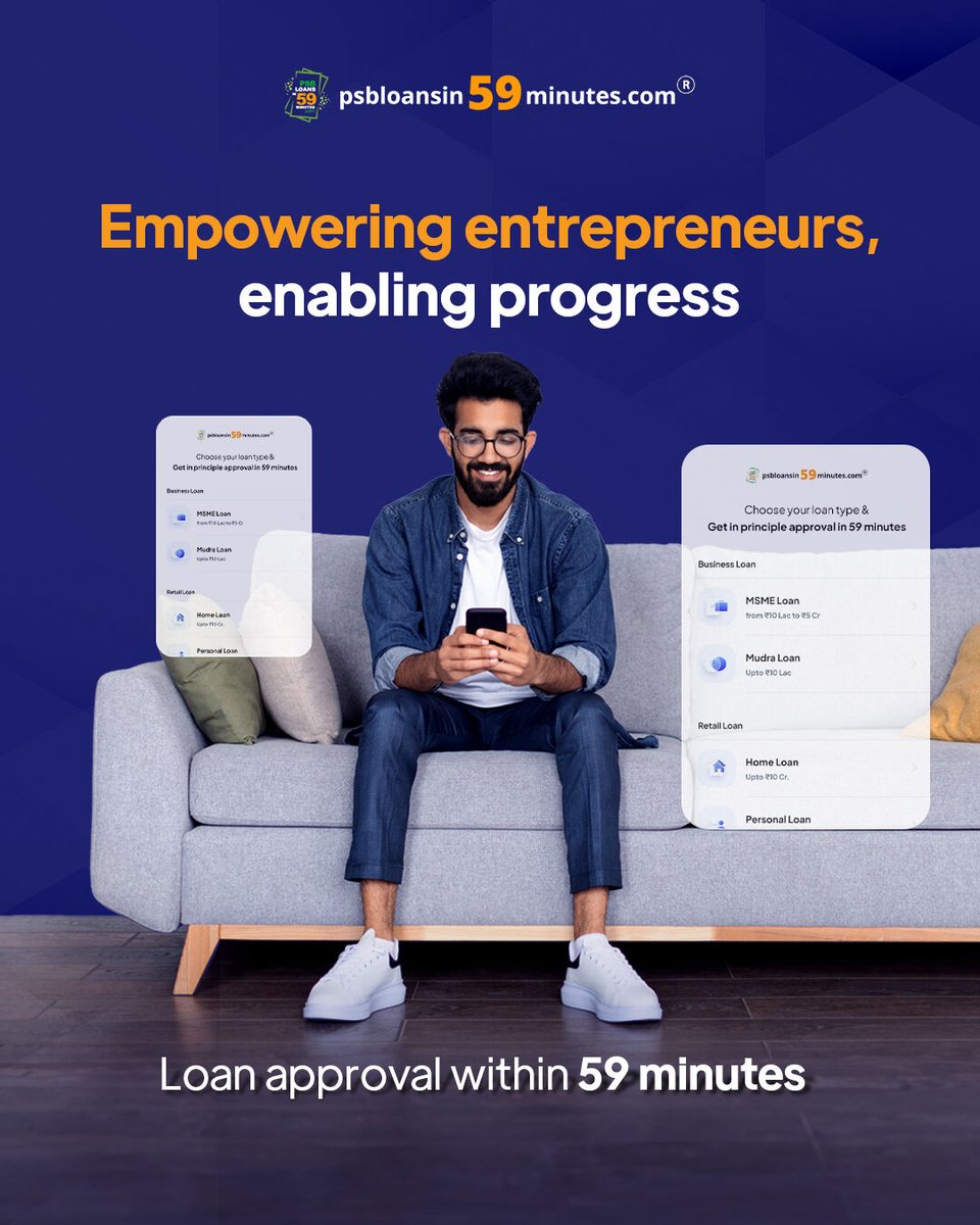 Empowering entrepreneurs to soar higher with digital loan approvals within 59 minutes 🚀💡
#PSB59 #PSBLoanIn59minutes #DigitalLoans #FastApproval #FinancialFreedom #LoanApp #EasyFinance #QuickCash #InstantApproval #FinanceTech #EasyLoans #LoanApplication #BusinessLoans