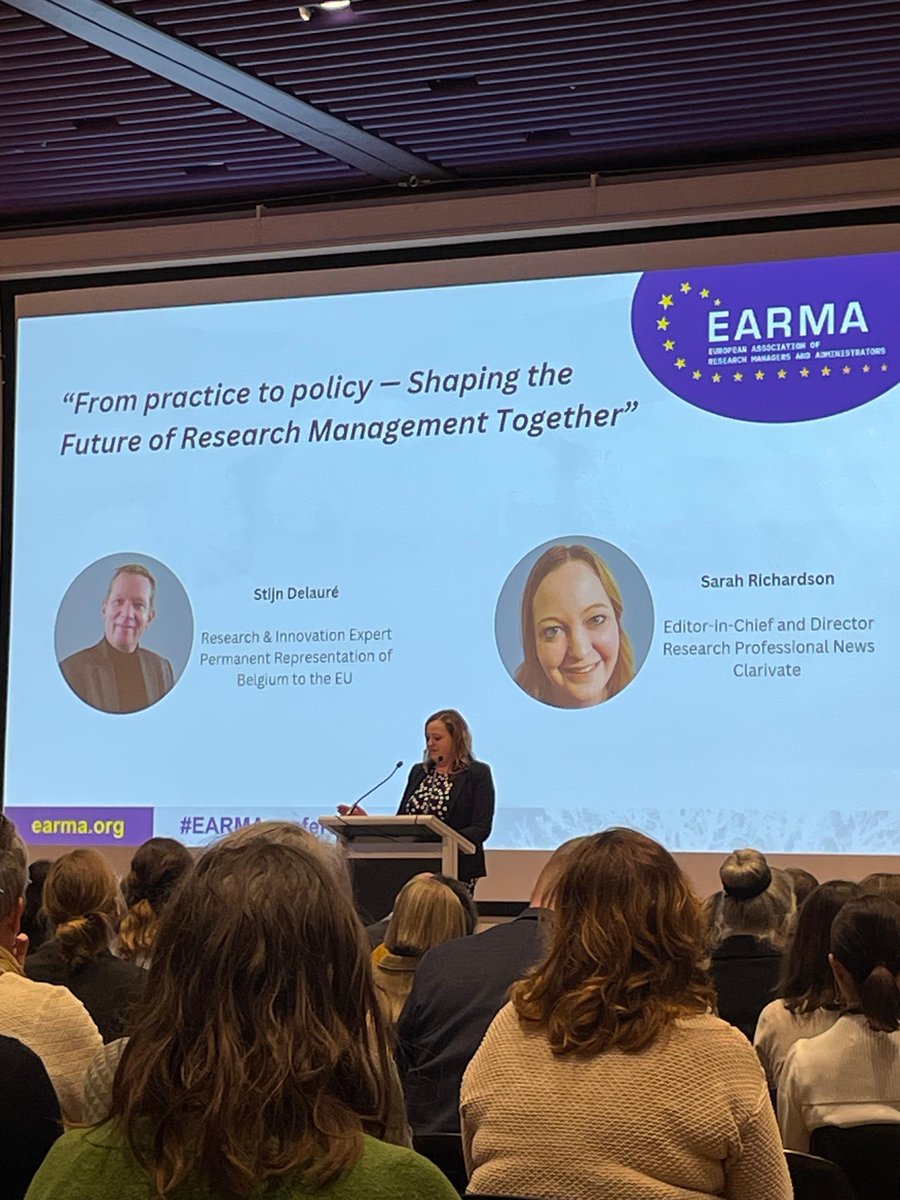 Clarivate is at @EARMAorg! #EARMAconference Sarah Richardson, Director of Publishing at @Clarivate and Editor-in-chief of @ResProfNews chaired the the Day 3 opening session 'From practice to policy — shaping the future of research management together.' @ResearchEurope