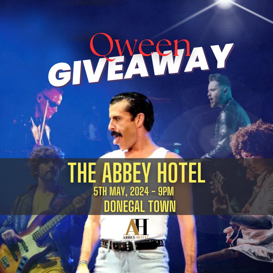 Head over to our Facebook Page where you can enter to win tickets and hotel accommodation to Qweens show here at The Abbey Hotel! This is an amazing prize! #competitiontime #qween #nightout #donegal #abbeyhotel #thingstodo #donegaltown #gig #competition