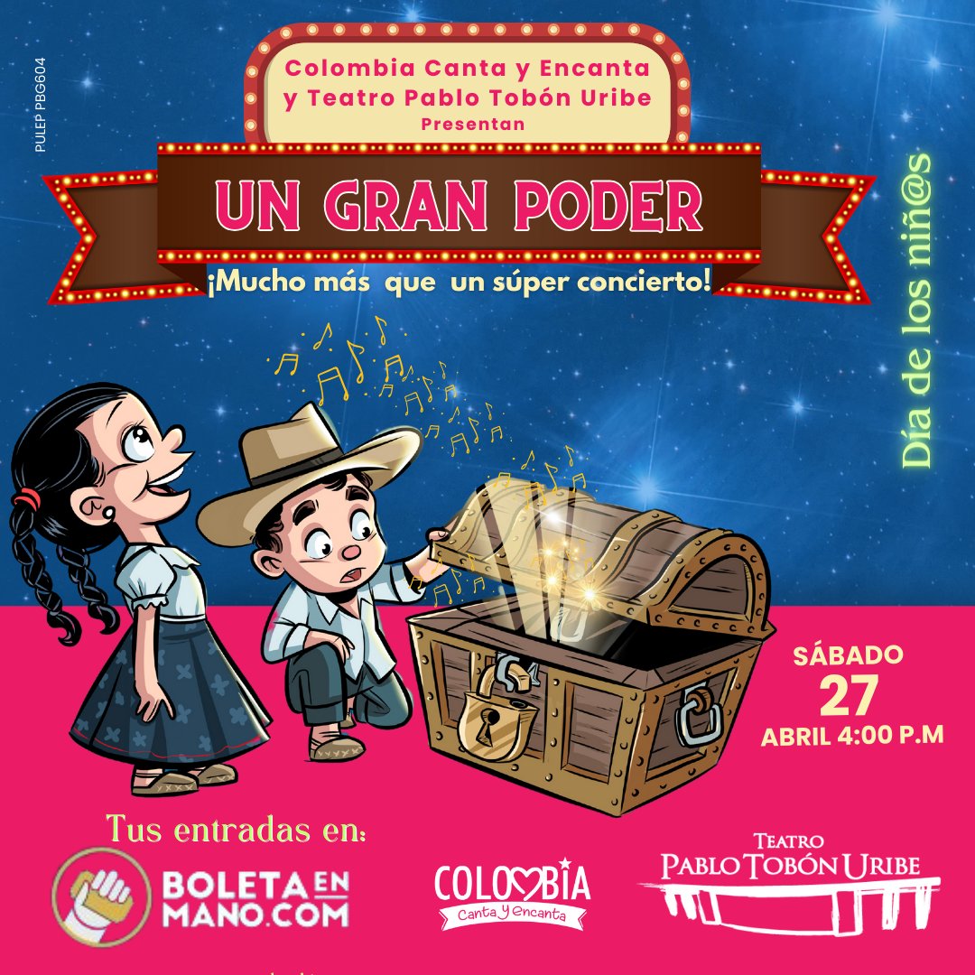 Una función imperdible en el <a href="/Teatropablot/">Teatro Pablo Tobón Uribe</a> que inspira vida... Este sábado 27 de abril 4 p.m #DiaDelNino <a href="/medellincultura/">Medellín Cultura</a> <a href="/FicoGutierrez/">Fico Gutiérrez</a> <a href="/santiagosilvaj/">Santiago Silva J</a> <a href="/LuisGPatino/">LuisGuillermo Patiño</a>