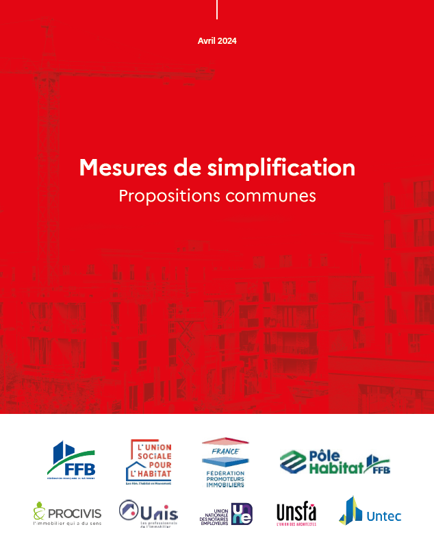 📃 L’Alliance pour le Logement propose, aux différents ministères concernés, plus de 40 mesures communes de simplification. Ces mesures concrètes et réalistes visent à faciliter l’acte de construire et la gestion immobilière des biens sur tous les territoires. Compte tenu de