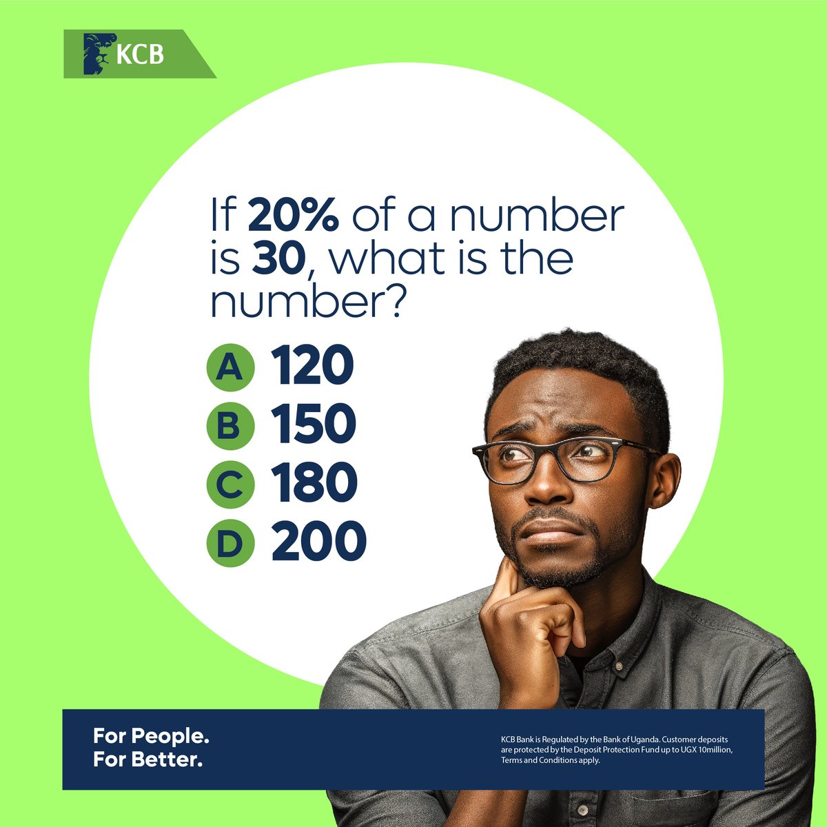 Let's see how well you remember your maths sessions. #ForPeopleForBetter #KCBGames