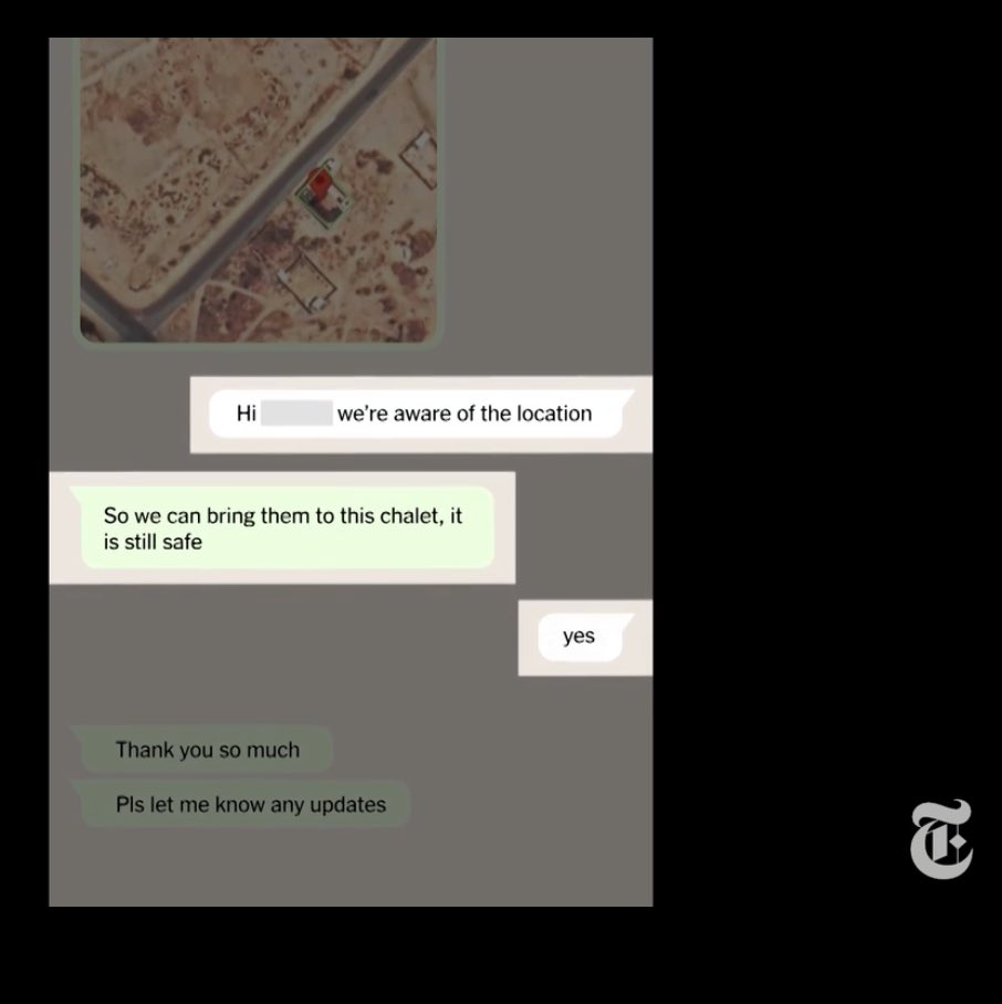 .@nytimes video investigates Israel’s strike on our guesthouse in #Gaza & others IRC/MAP house was deconflicted. Staff movements to it were deconflicted. Israel confirmed its safety in below message Then Israel struck it with a 1,000 lb US bomb Israel tells NYT it wasn’t them