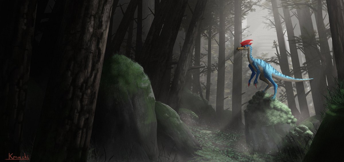 KMaskiArt's tweet image. The Forest holds many kinds of hunters.
Velocidrome from #MonsterHunter