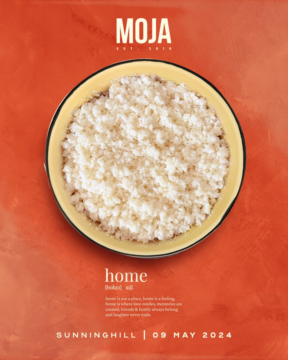 A new home, a new feeling, a new chapter, welcome HOME, this is MOJA 🇿🇦