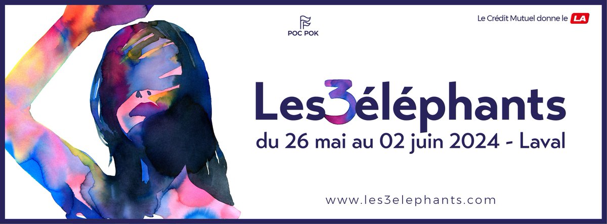 [FESTIVAL] Du 26 mai au 2 juin, #laval accueille la 27e édition du festival @Les3elephants. Au programme : des concerts, mais aussi des spectacles d’arts de la rue avec une quinzaine de propositions gratuites et accessibles à tous. ℹ️ Pour en savoir + : laval.fr/autre/actualit…