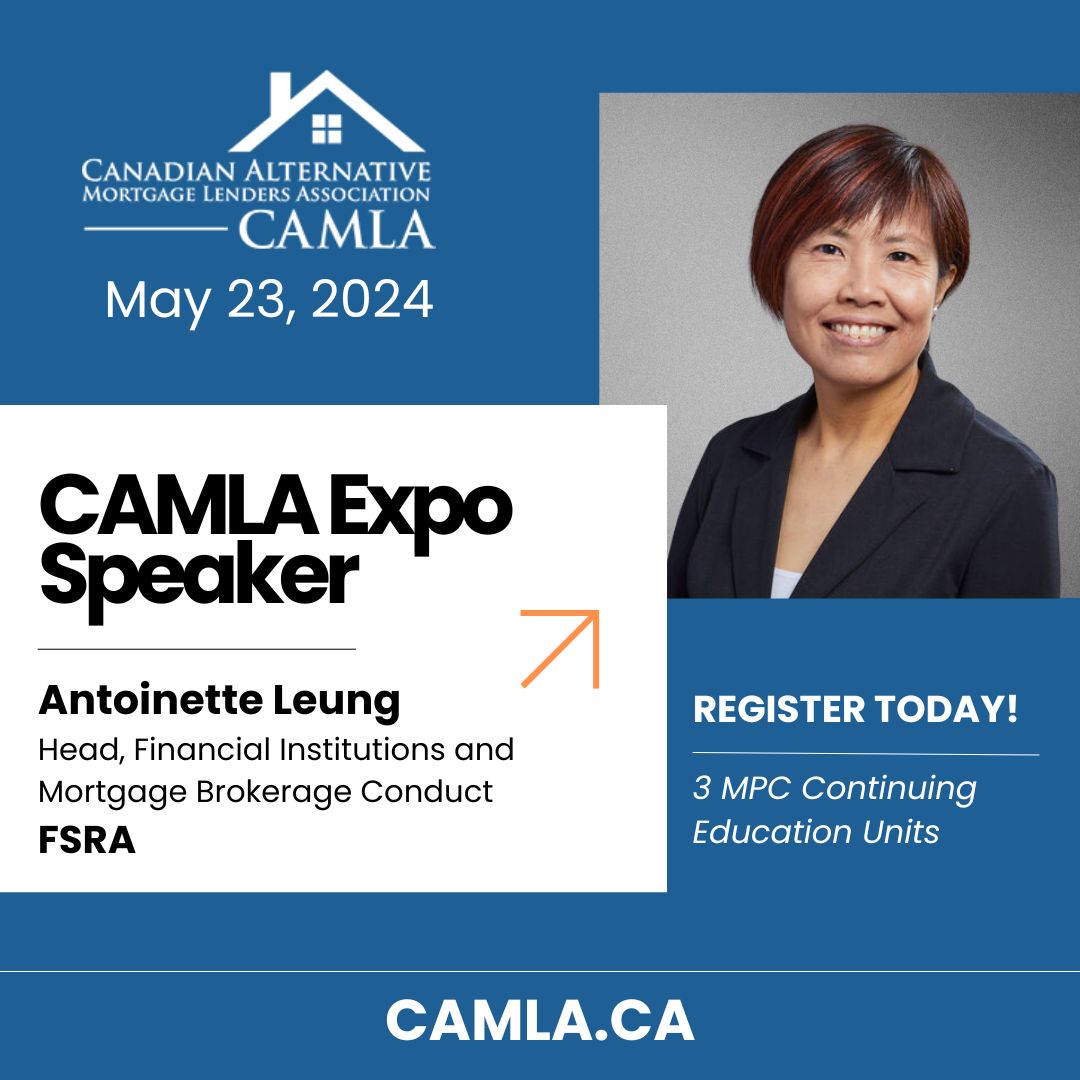 Less than a month to go until the second annual Toronto Conference & Trade Show May 23rd at Pearson Convention Centre! Mortgage Brokers & Agents – Register now: camla.ca/events/#171095….

#tradeshow #events #Toronto #realestate #mortgage #privatelending #alternativelending #CAMLA