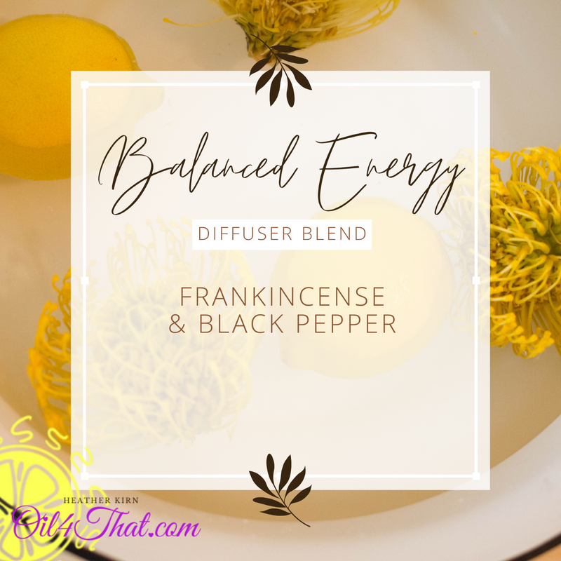 Harmonize 🧘‍♂️with 1 drop Frankincense and 3 drops Black Pepper for a Balanced Energy diffuser blend.🎍       What's in your Diffuser?
#HeatherKirn #doTERRA #Oil4That #DiffuserBlend #Frankincense #BlackPepper
