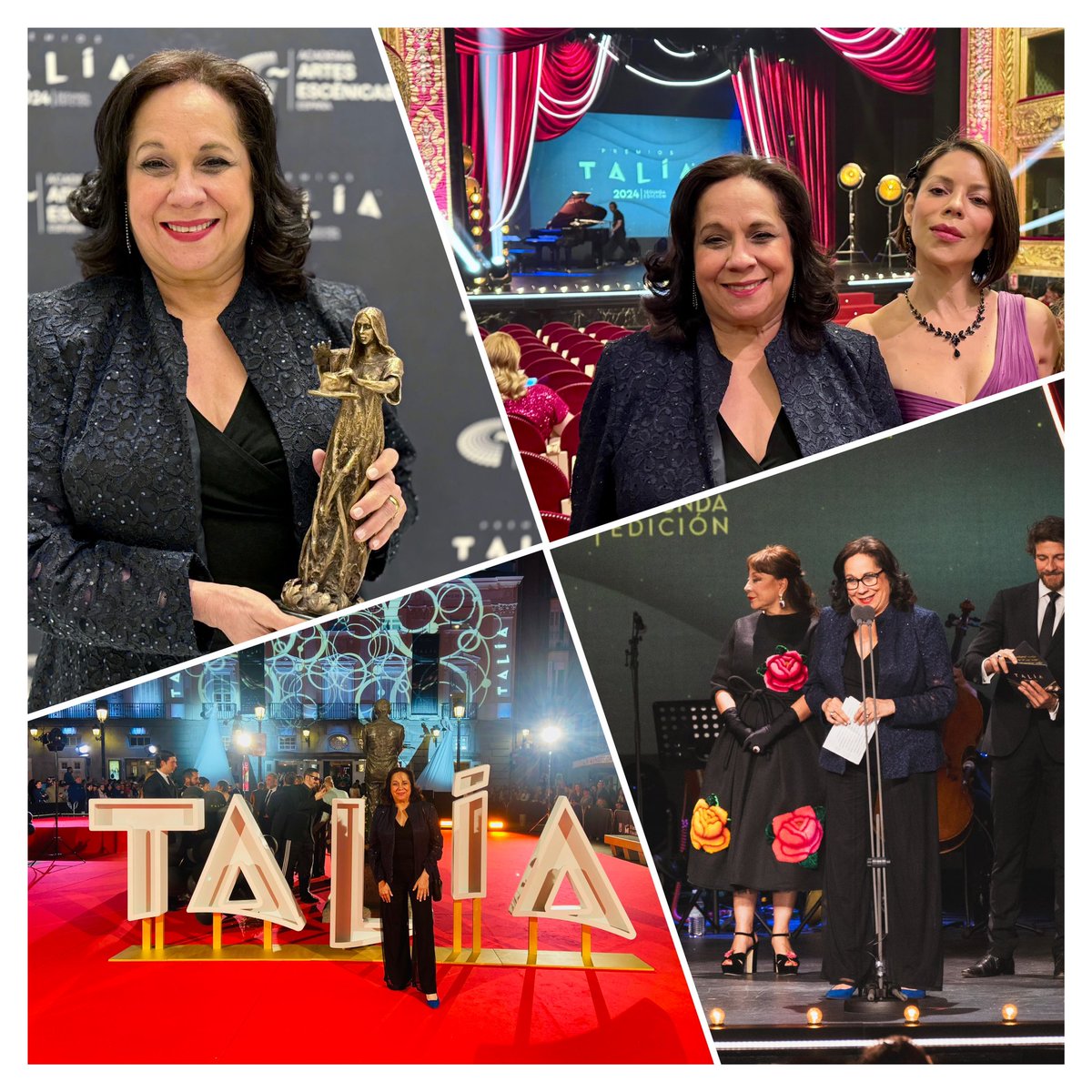 WE DID IT!! I am still in a daze after the amazing experience at the Academy for the Performing Arts of Spain’s Awards Gala. GRACIAS to the Academy for awarding a PREMIO TALÍA to PregonesPRTT for our production THE RED ROSE in its International category. @academia_aaee