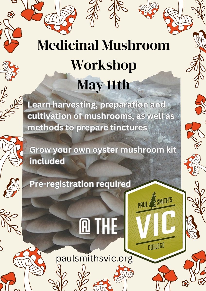This is a popular program. Register now! #Adirondacks #mushrooms