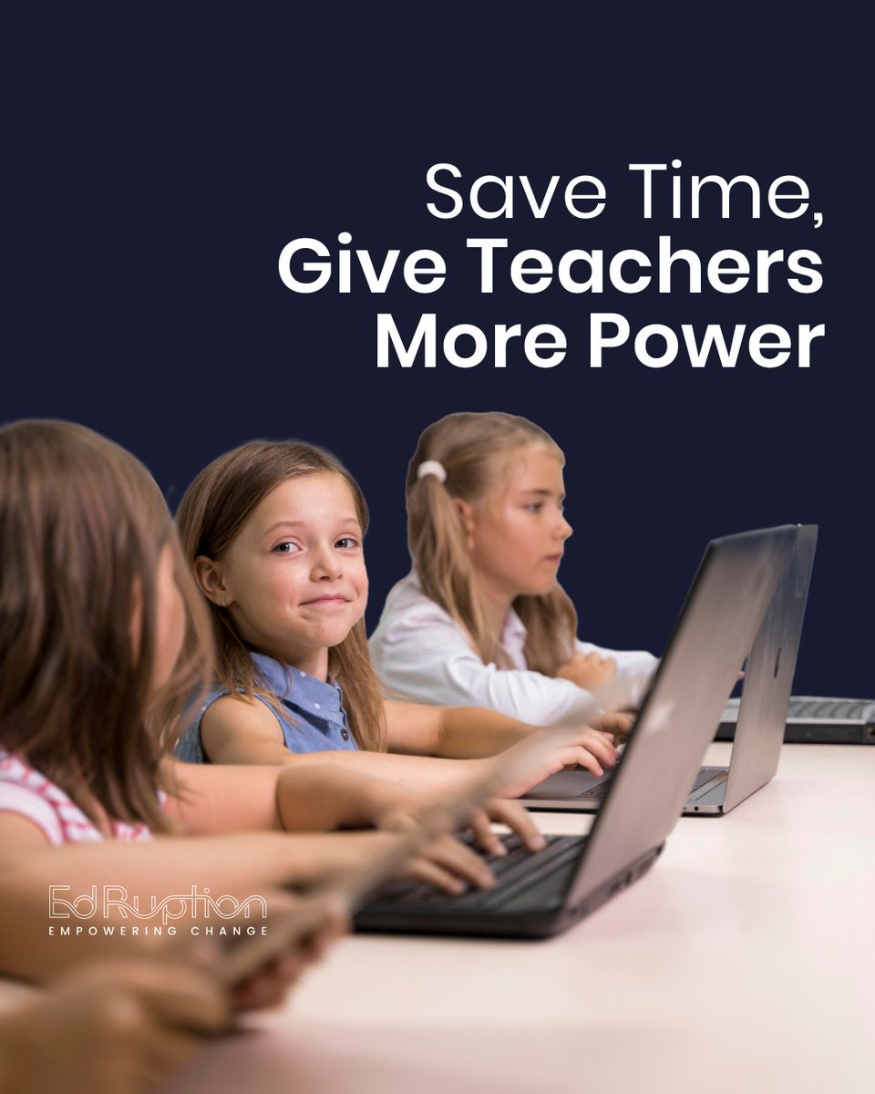 EdRuption_24's tweet photo. By investing in a robust digital strategy, educators can save up to 13 hours per week, which they can devote to personalised learning and mentorship. Find out how EdRuption's consultancy services can help your school use technology to improve outcomes.

#PedTech #EdRuption https://t.co/FfxJ5r5U6T