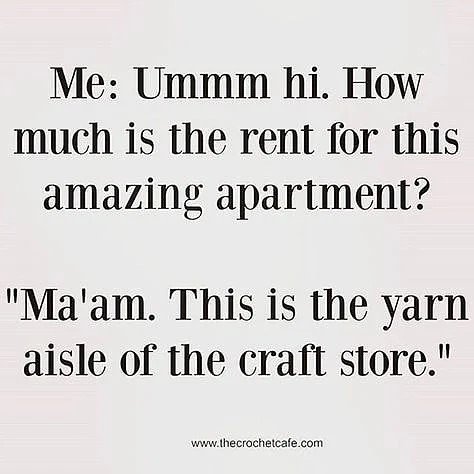 I love it, sold! 🤪😂🤣 #yarn #fiberartist #ourmakerlife #crochet #crocheting #crocheted #crochethumor #yarnhumor #happy #humor #cute #love #funny #lol #lmao #diy #funnymeme #howtocrochet #crochetmeme #memes #handmadehumor #handmade #makersofinstagram #crochetersoftheworld #meme