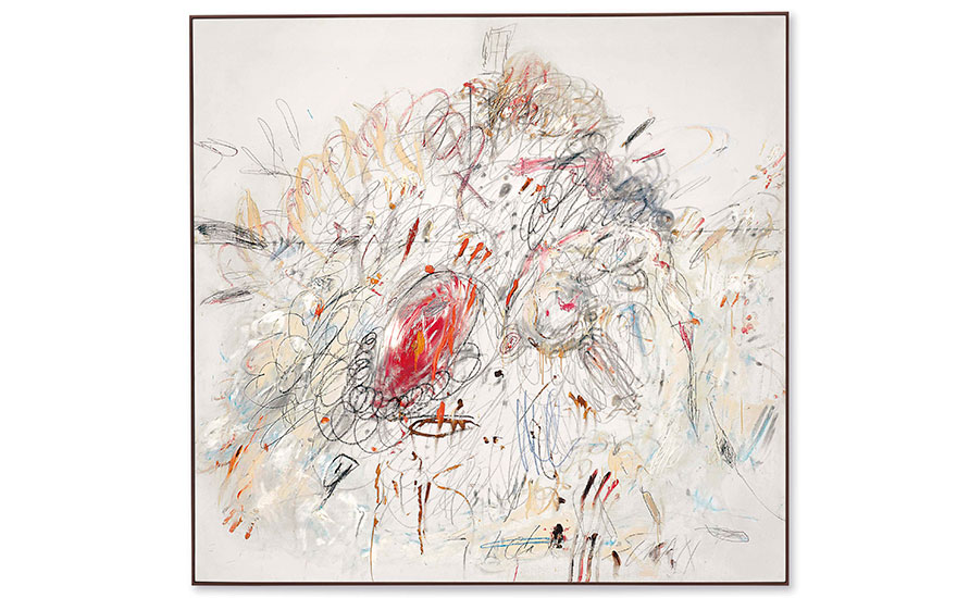 #CyTwombly American artist 
25.04.1928 - 05.07.2011.
Leda and the Swan 1962