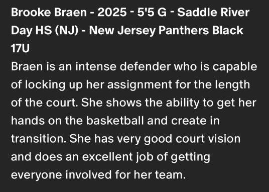 Thank you @AsherScouting for the write up after my first live period of the season!! Much appreciated! @nj_panthers @CoachJordanNJP @CoachZ_NJP