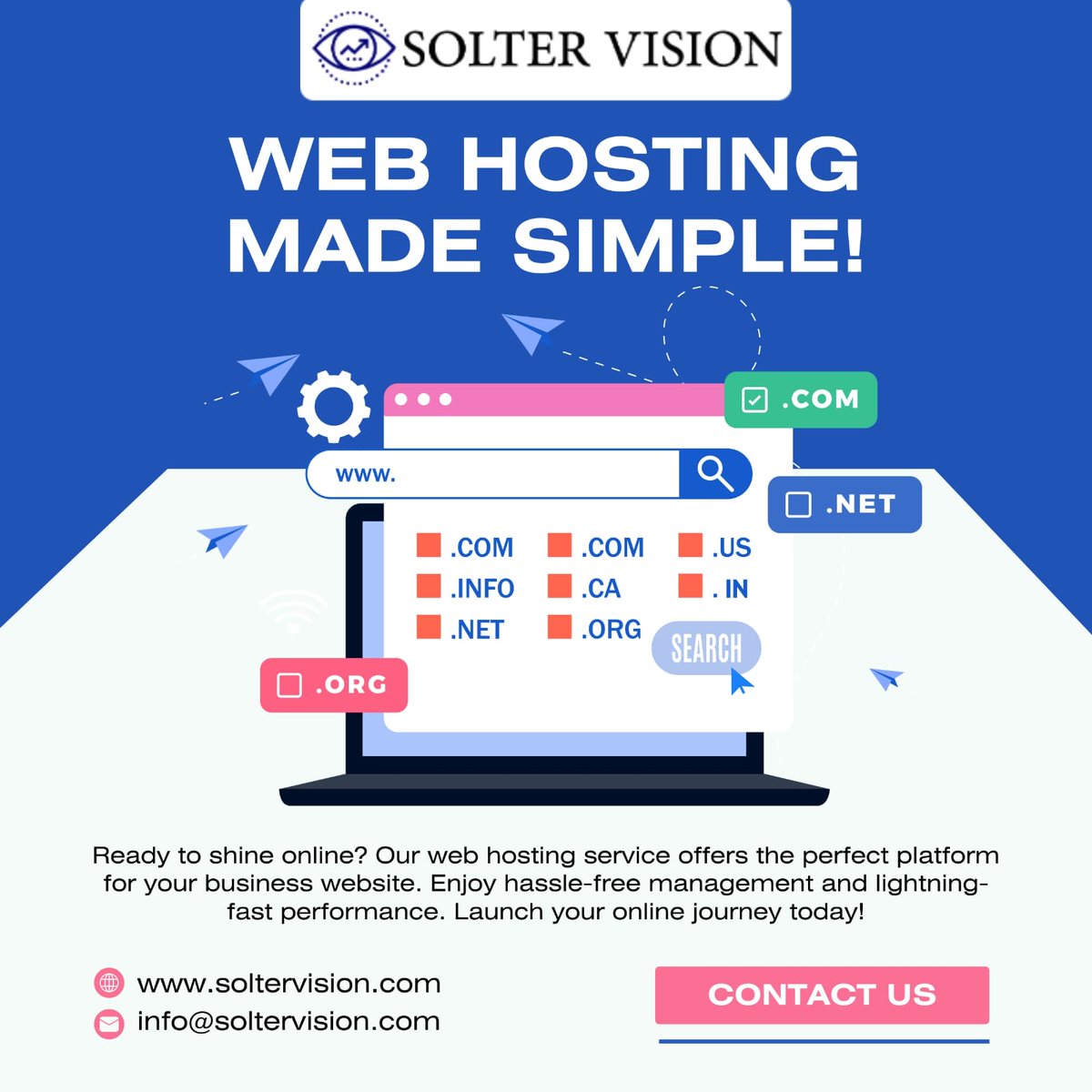 'Step into the future with our innovative website designs.'
Contact us today and get amazing discounts on your first order!!!!
soltervision.com/contact
#webdesignagency#websitedevelopment#DigitalPresence#OnlineExperience#UserExperience#UIUXDesign#ResponsiveDesign#MobileFirst