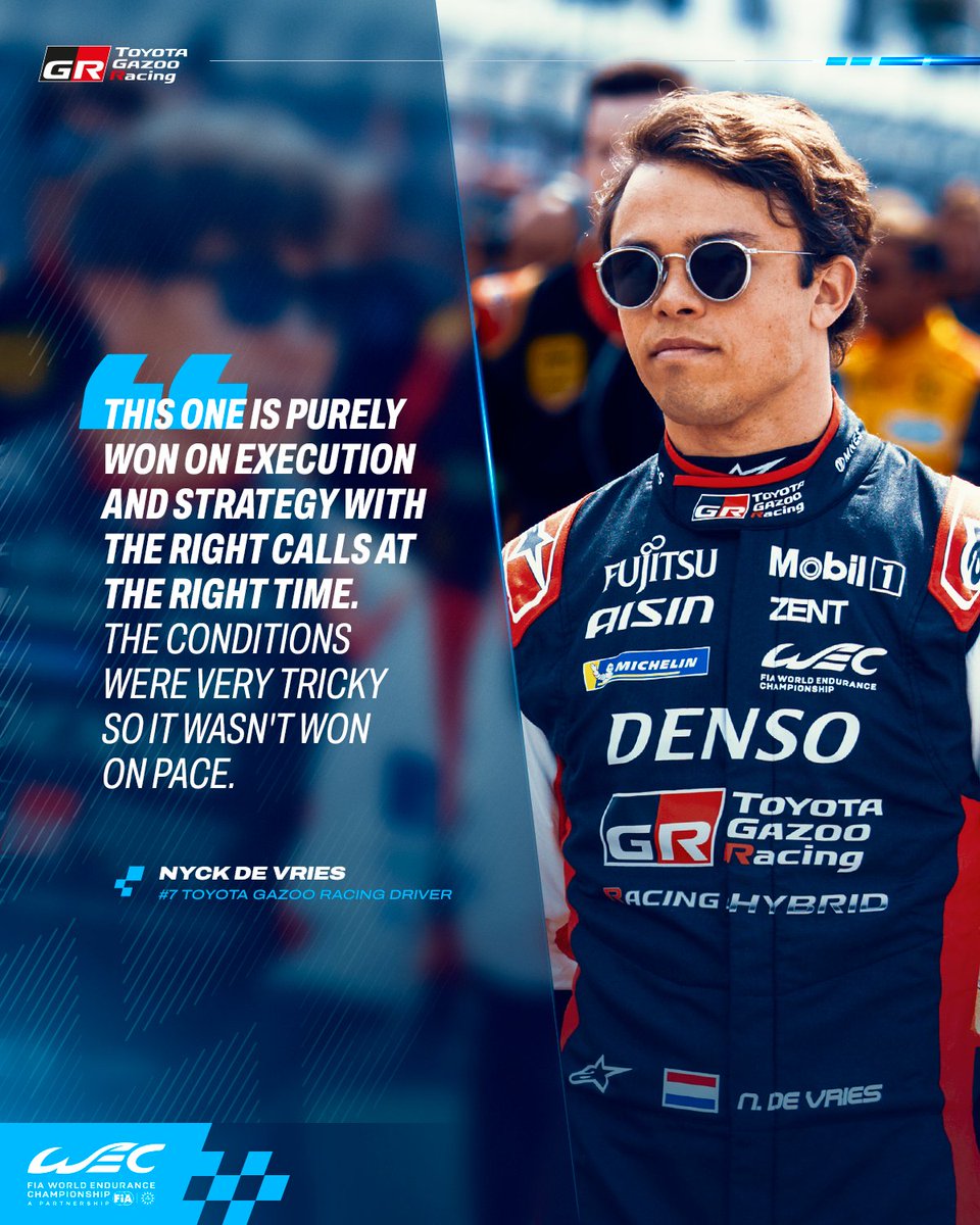 What do you think of Nyck's comments regarding Toyota's victory in Imola? 👀 Was it all down to strategy? Watch the full interview and race debrief on YouTube: bit.ly/ImolaHypercarD… #WEC #6HImola