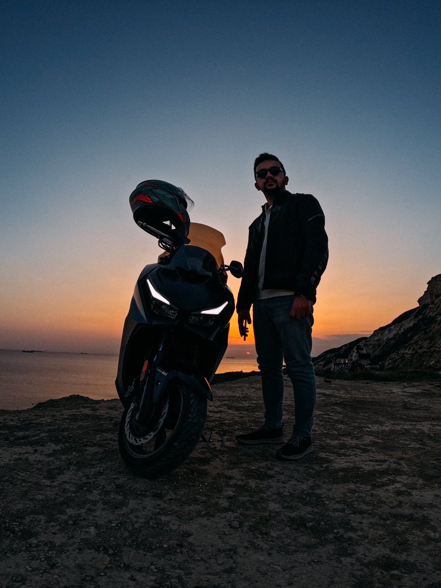 motorcycle, camera and Bozcaada