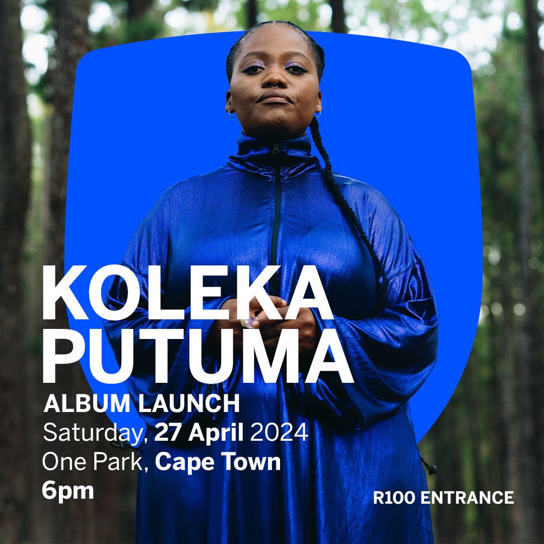We hope to see you at Koleka Putuma's album launch in Cape Town. Mention the title of one of her poems and let's count down to the release, together! Book tickets here: bit.ly/4aNGVsY