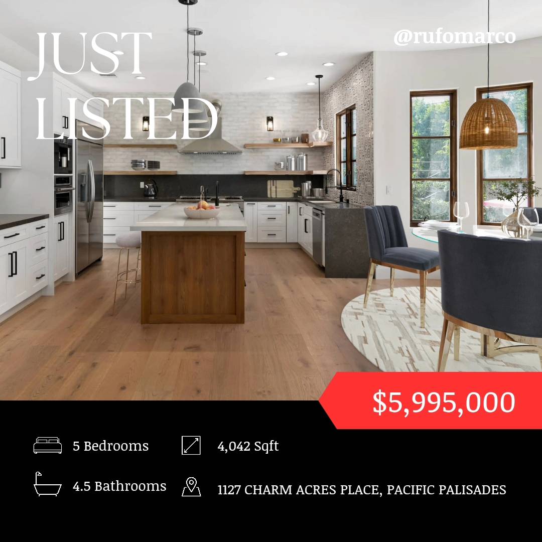 JUST LISTED 💥 
$5,995,000
1127 Charm Acres Place
5 bed | 4.5 bath

#dreamhome #justlisted #losangelesrealestate