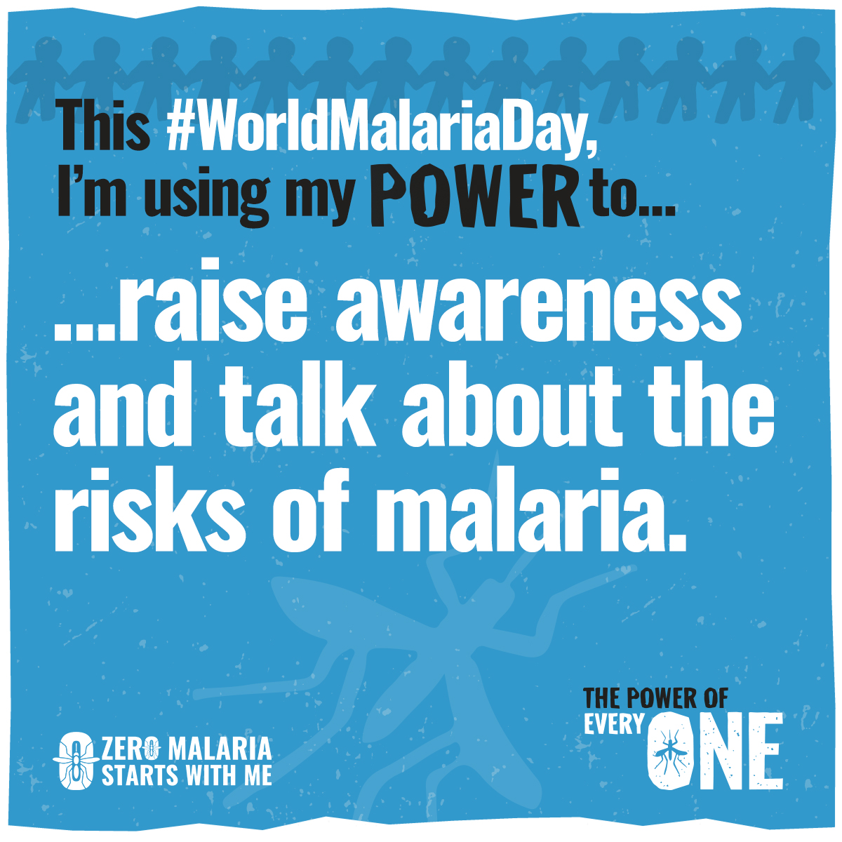 Use your voice - start a conversation about malaria today! 

It's #WorldMalariaDay 🌍🦟 and now more than ever it's time for all of us to join together to help reach #ZeroMalaria in Kenya 🇰🇪

Use our toolkit to share how you'll be using your POWER...
👇👇
bit.ly/3UhACqR