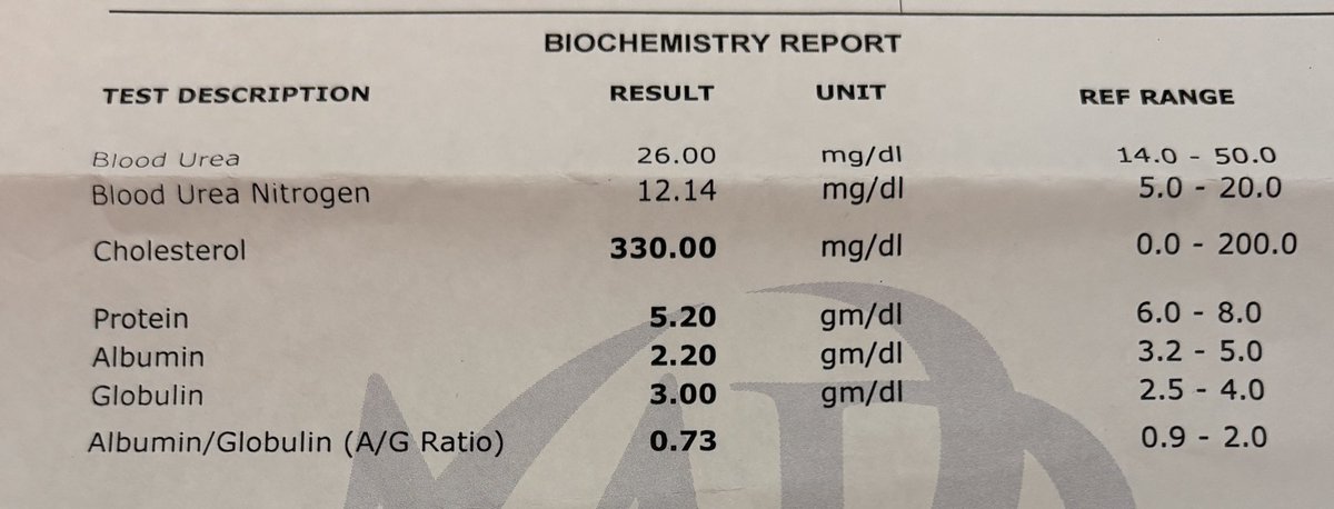 2.5 yr old female child presented with a complaint of facial, abdominal and both leg swelling.

Below is her lab investigations.
Diagnosis?

Very simple case for #neetpg aspirants and young residents.

#MedX #neetpg2024 #medtwitter